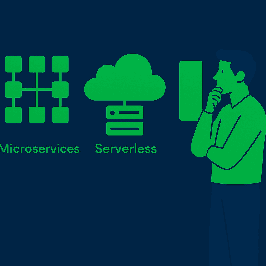 Arquitecturas escalables para PYMEs: cuándo elegir microservicios, serverless o un monolito