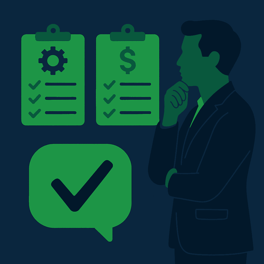 Checklist técnico y de negocio antes de aprobar el presupuesto de un proyecto de desarrollo
