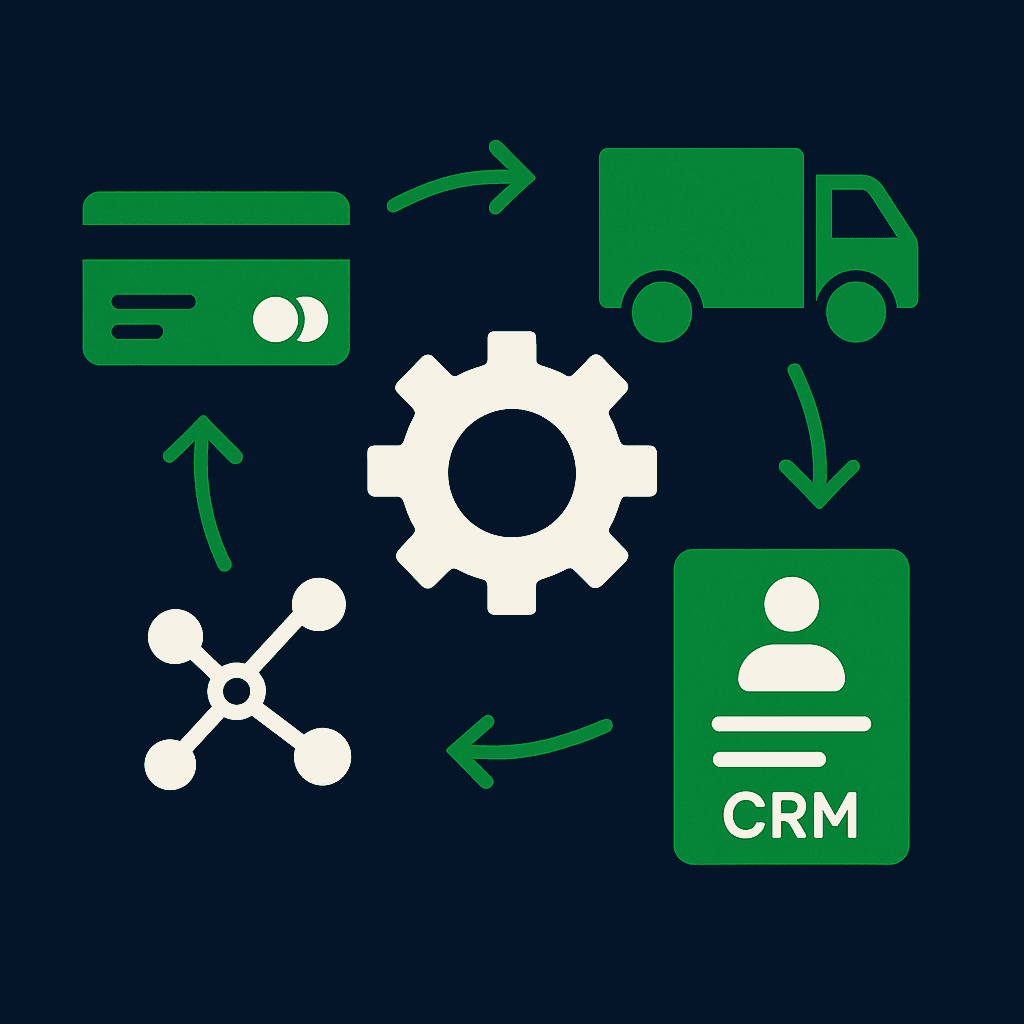 Integraciones con terceros: guía práctica para conectar pagos, logística y CRM sin romper procesos