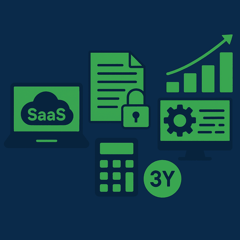 SaaS vs. licencias vs. desarrollo propio: cómo calcular y comparar los costos recurrentes a 3 años
